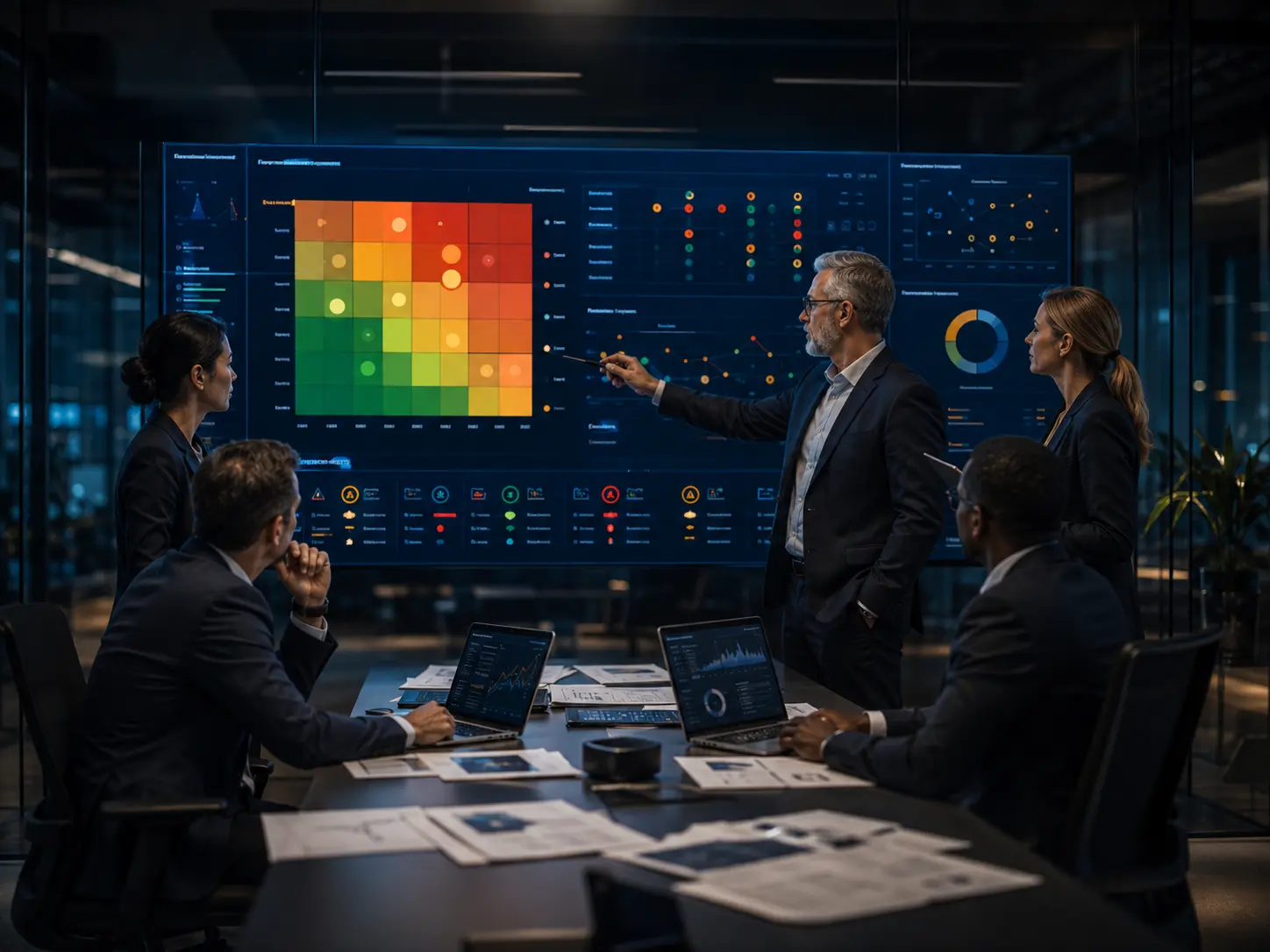 Risk mitigation planning monitoring dashboard and executive reporting