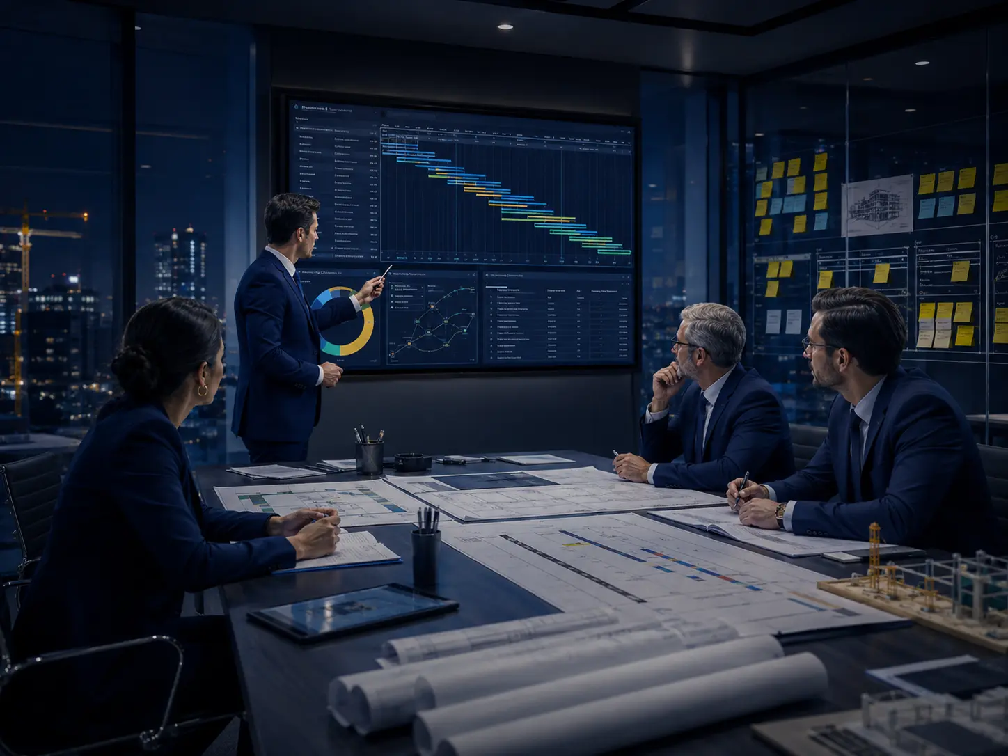 Project schedule planning with WBS, milestones, activities, and baseline logic