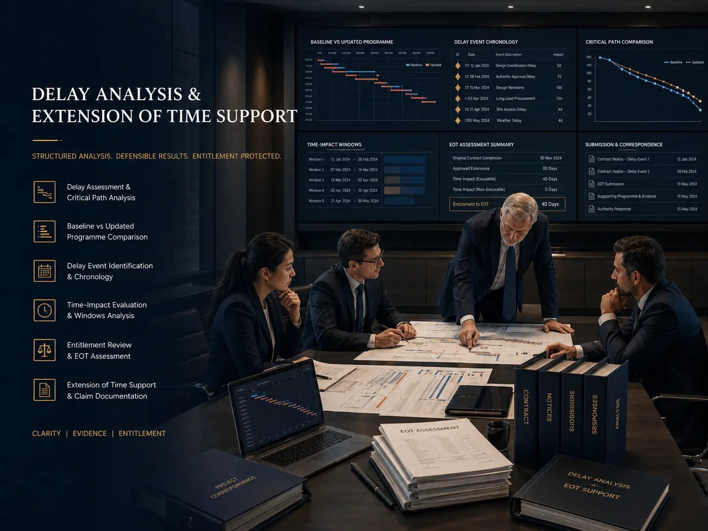 Delay analysis and extension of time support